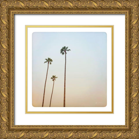 California Dreams I Pastel Gold Ornate Wood Framed Art Print with Double Matting by Eichman, Andre