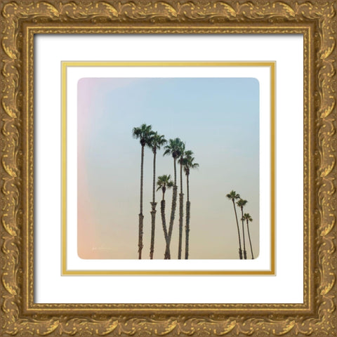 California Dreams II Pastel Gold Ornate Wood Framed Art Print with Double Matting by Eichman, Andre