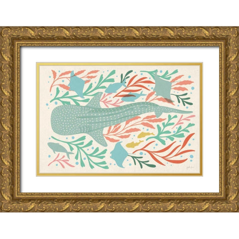 Under the Sea I Gold Ornate Wood Framed Art Print with Double Matting by Penner, Janelle