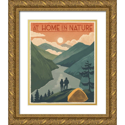 Born to Roam IV Gold Ornate Wood Framed Art Print with Double Matting by Penner, Janelle