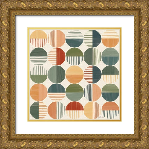 Born to Roam Pattern II Gold Ornate Wood Framed Art Print with Double Matting by Penner, Janelle