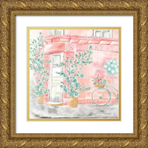 World Tour III Gold Ornate Wood Framed Art Print with Double Matting by June, Dina