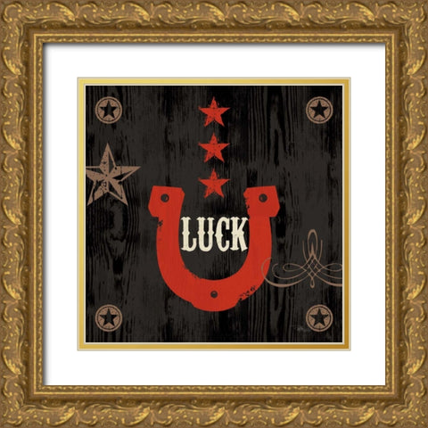 Saddle Up Icon I Gold Ornate Wood Framed Art Print with Double Matting by Pela Studio