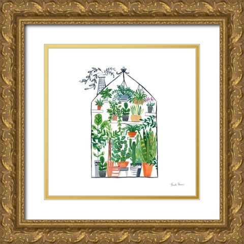 Greenhouse I Gold Ornate Wood Framed Art Print with Double Matting by Paschke, Chris