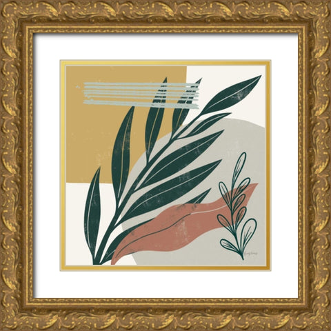 Mid Century Modern IV Light Gold Ornate Wood Framed Art Print with Double Matting by Thorns, Becky