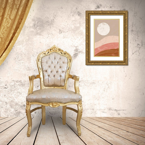 Desert Sunrise I Gold Ornate Wood Framed Art Print with Double Matting by Paschke, Chris