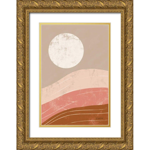 Desert Sunrise I Gold Ornate Wood Framed Art Print with Double Matting by Paschke, Chris