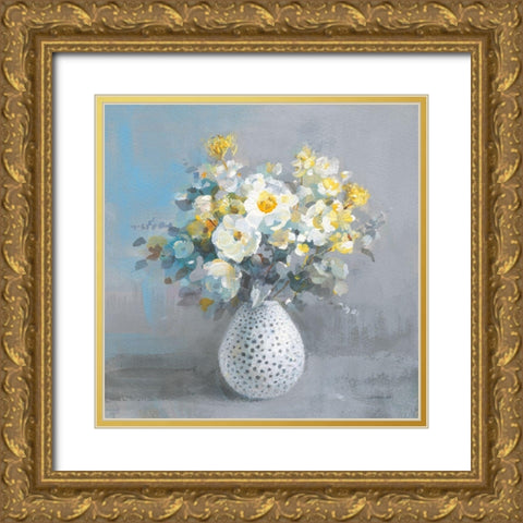 Touch of Spring II Gold Ornate Wood Framed Art Print with Double Matting by Nai, Danhui