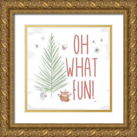 Woodland Wonders VIII Gold Ornate Wood Framed Art Print with Double Matting by York, Leah