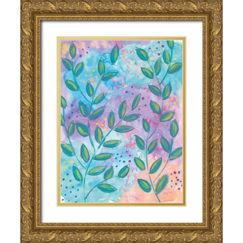 Botanical Brights I Gold Ornate Wood Framed Art Print with Double Matting by Prahl, Courtney