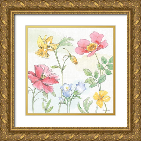 Peaceful Petals VIII Gold Ornate Wood Framed Art Print with Double Matting by Grove, Beth