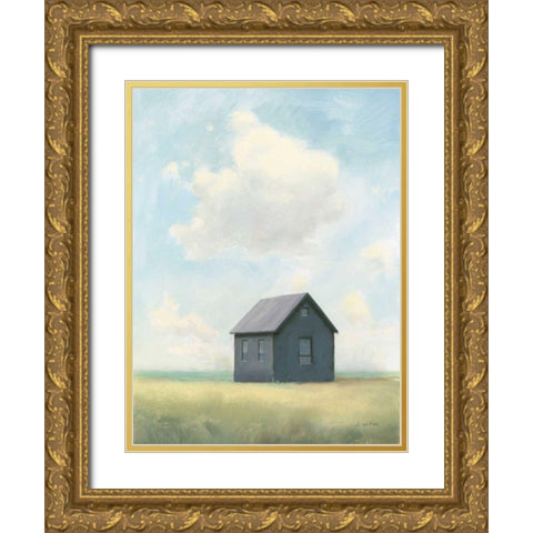 Lonely Landscape III Gold Ornate Wood Framed Art Print with Double Matting by Wiens, James