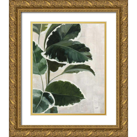 Tropical Study I Gold Ornate Wood Framed Art Print with Double Matting by Purinton, Julia