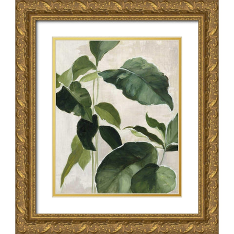 Tropical Study II Gold Ornate Wood Framed Art Print with Double Matting by Purinton, Julia