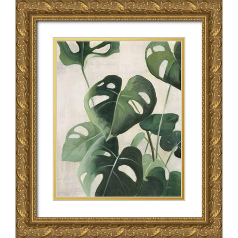 Tropical Study IV Gold Ornate Wood Framed Art Print with Double Matting by Purinton, Julia
