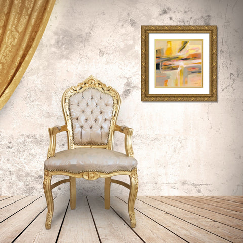 Happy Sunshine Gold Ornate Wood Framed Art Print with Double Matting by Vassileva, Silvia