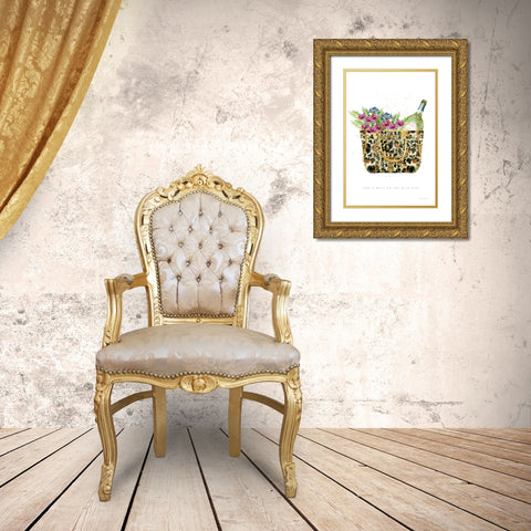 On the Wild Side IV Gold Ornate Wood Framed Art Print with Double Matting by Charro, Mercedes Lopez