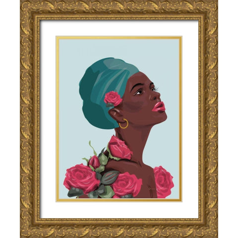 Strength and Beauty III Gold Ornate Wood Framed Art Print with Double Matting by Escalante, Omar