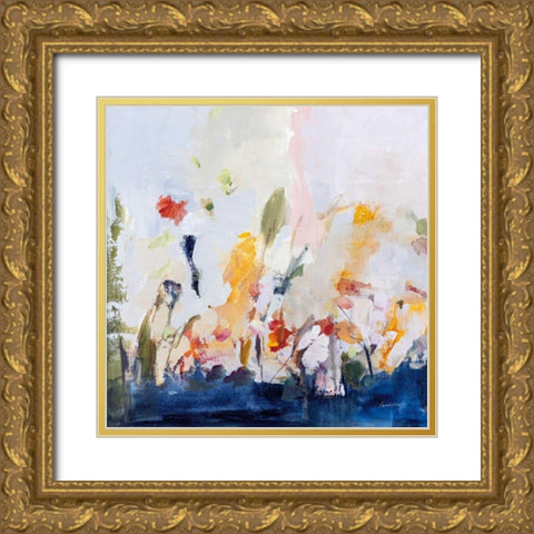 Spontaneous Summer II Gold Ornate Wood Framed Art Print with Double Matting by Munger, Pamela