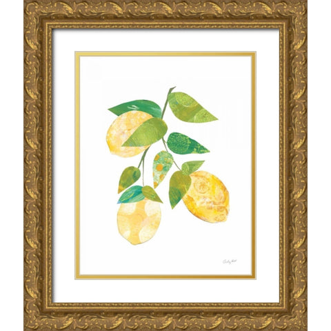 Summer Lemons I Gold Ornate Wood Framed Art Print with Double Matting by Prahl, Courtney