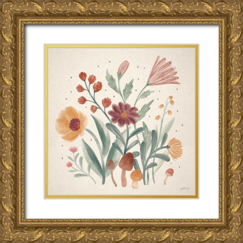 Cottage Botanical II Gold Ornate Wood Framed Art Print with Double Matting by Penner, Janelle