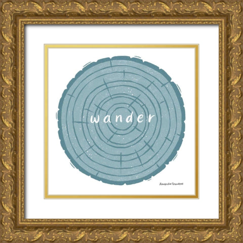 Nature Sanctuary III Gold Ornate Wood Framed Art Print with Double Matting by Snowdon, Alexandra