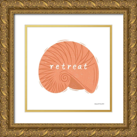 Beachcomber III Gold Ornate Wood Framed Art Print with Double Matting by Snowdon, Alexandra