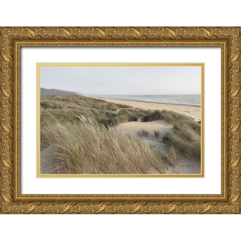 Oregon Dunes Gold Ornate Wood Framed Art Print with Double Matting by Majchrowicz, Alan