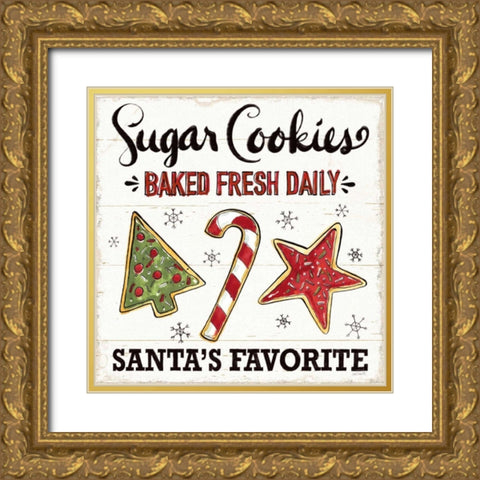 Christmas Treats II Gold Ornate Wood Framed Art Print with Double Matting by Tavoletti, Anne