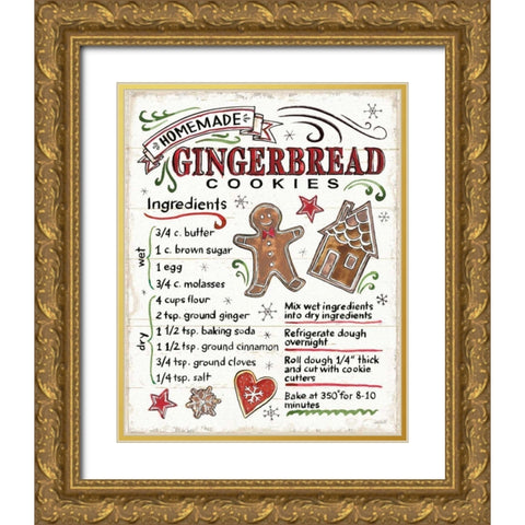 Christmas Treats VI Gold Ornate Wood Framed Art Print with Double Matting by Tavoletti, Anne