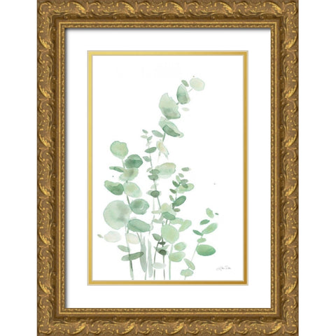 Eucalyptus I Gold Ornate Wood Framed Art Print with Double Matting by Pete, Katrina