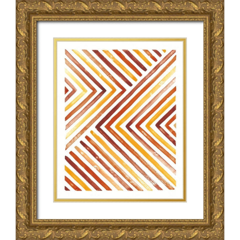 Fall Desert Sunset I Gold Ornate Wood Framed Art Print with Double Matting by Marshall, Laura
