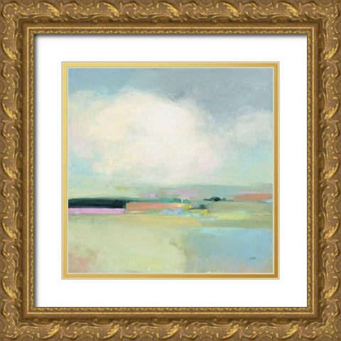 Colorful Landscape Gold Ornate Wood Framed Art Print with Double Matting by Purinton, Julia