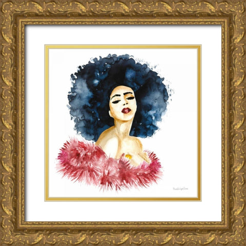 In the Moment Gold Ornate Wood Framed Art Print with Double Matting by Charro, Mercedes Lopez