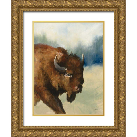 Spirit of the West III Gold Ornate Wood Framed Art Print with Double Matting by Purinton, Julia