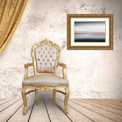 Waves Move Me IV Gold Ornate Wood Framed Art Print with Double Matting by Larson, Nathan