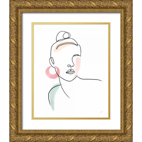 Going Out Tonight Gold Ornate Wood Framed Art Print with Double Matting by Panganiban, Karyn