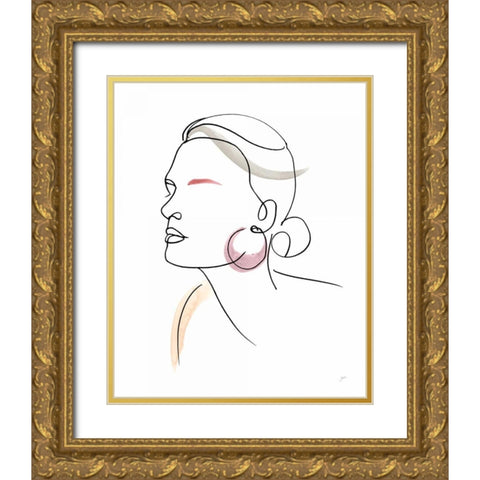 All Dressed Up Gold Ornate Wood Framed Art Print with Double Matting by Panganiban, Karyn