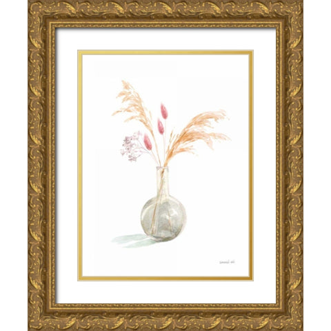 Everlasting Bouquet I Gold Ornate Wood Framed Art Print with Double Matting by Nai, Danhui