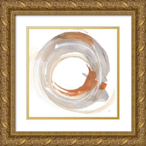 Hake Neutral I Gold Ornate Wood Framed Art Print with Double Matting by Paschke, Chris