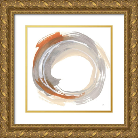 Hake Neutral II Gold Ornate Wood Framed Art Print with Double Matting by Paschke, Chris