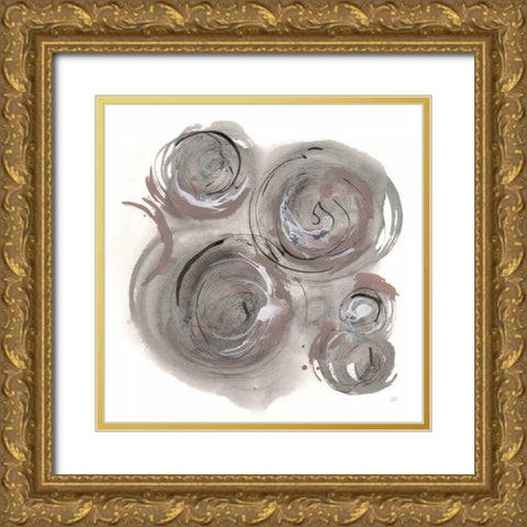 In the Circle I Gold Ornate Wood Framed Art Print with Double Matting by Paschke, Chris