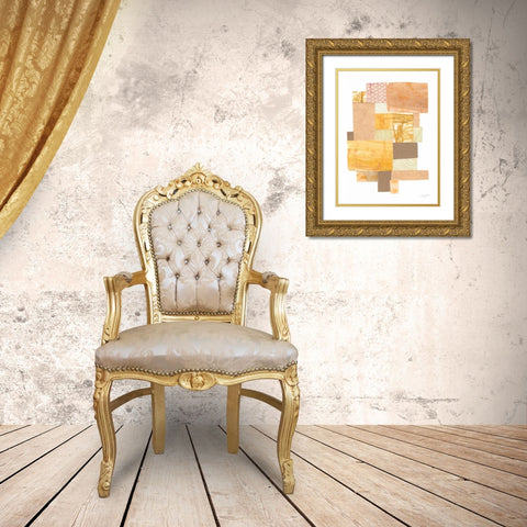Building Blocks II Gold Ornate Wood Framed Art Print with Double Matting by Prahl, Courtney
