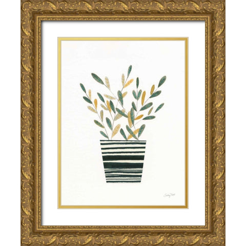 Herb Garden I Gold Ornate Wood Framed Art Print with Double Matting by Prahl, Courtney