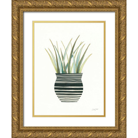 Herb Garden II Gold Ornate Wood Framed Art Print with Double Matting by Prahl, Courtney