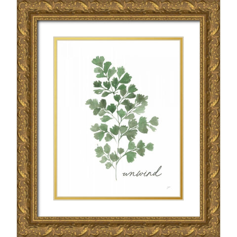 Unwind Gold Ornate Wood Framed Art Print with Double Matting by Panganiban, Karyn