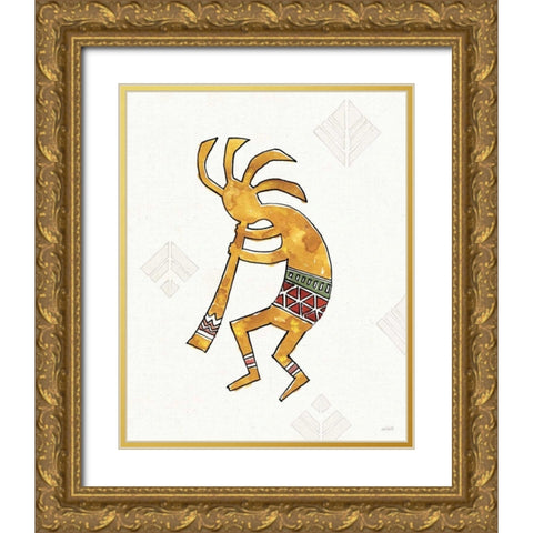 Southwest Flair III Gold Ornate Wood Framed Art Print with Double Matting by Tavoletti, Anne