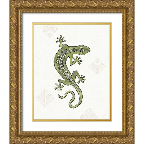 Southwest Flair IV Gold Ornate Wood Framed Art Print with Double Matting by Tavoletti, Anne