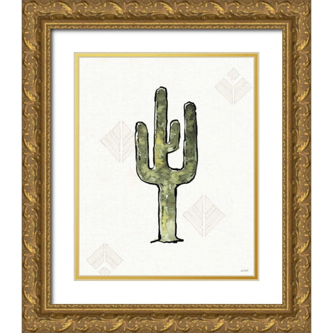 Southwest Flair VI Gold Ornate Wood Framed Art Print with Double Matting by Tavoletti, Anne