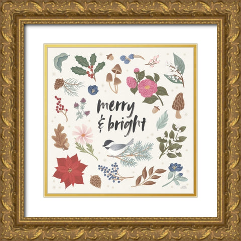 Winter Spirit III Gold Ornate Wood Framed Art Print with Double Matting by Marshall, Laura